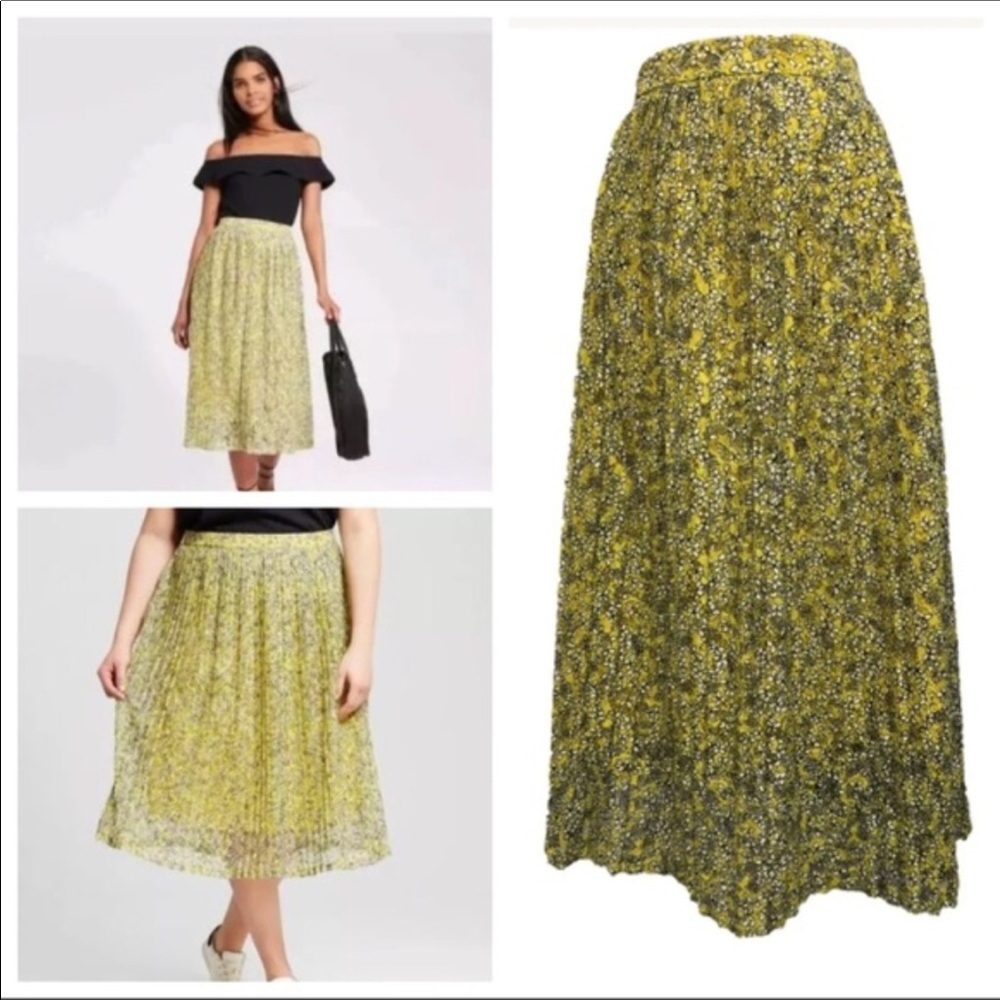 Who What Wear Floral EyeletLace Overlay Skirt NWOT